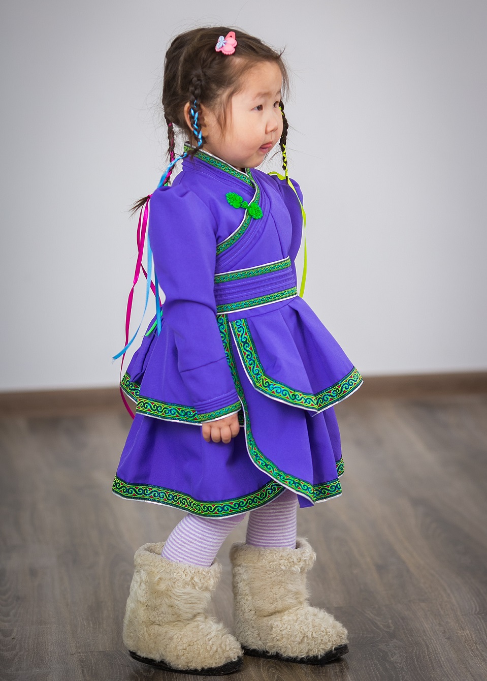 Бурятский национальный костюм детский