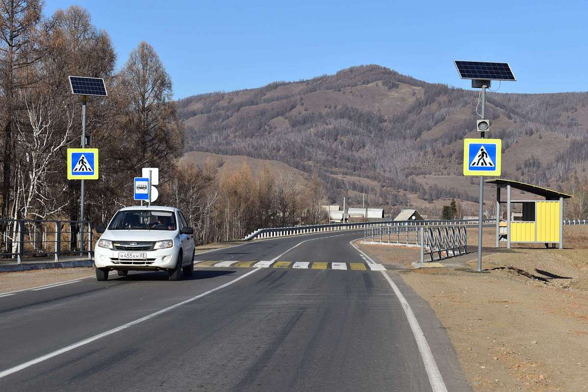 Ремонт участка дороги перед Закаменском завершился в Бурятии